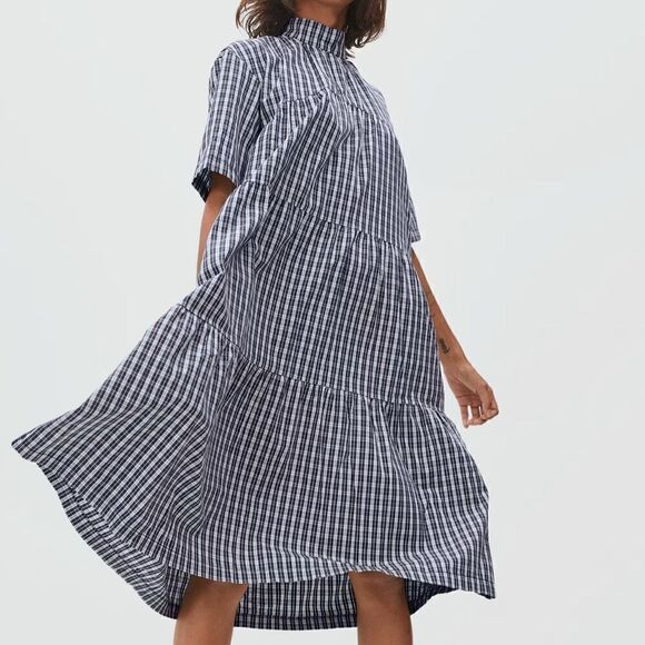 Everlane The Tiered Mockneck Dress - Picture 7 of 12